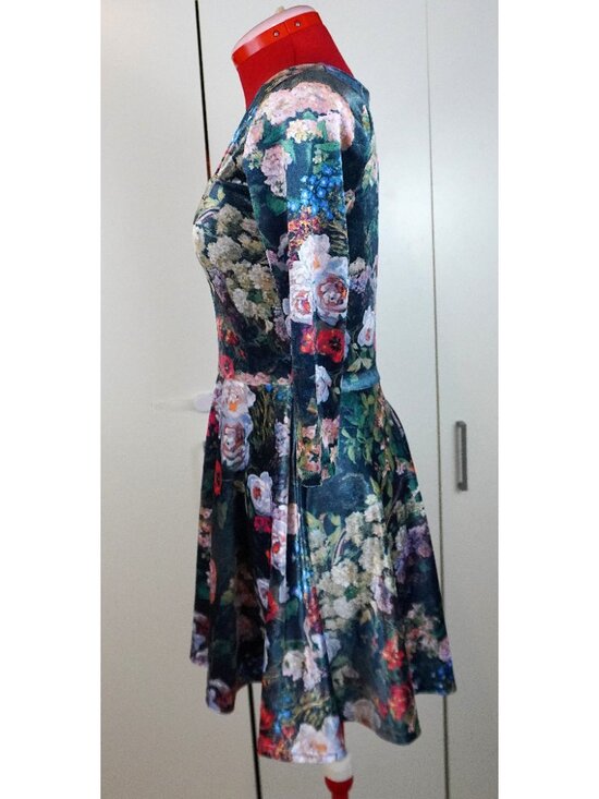 NWT Black Milk Limited Edition "Take My Monet 3/4 Sleeve Squared Up" Dress - Picture 5 of 8